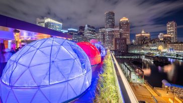 5 Best Rooftop Bars in Boston - Lookout Rooftop at Envoy
